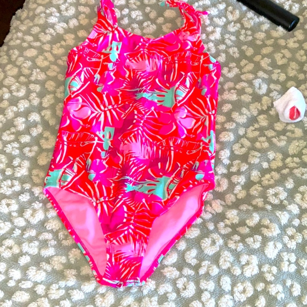 Tropical Pink Kids Swimsuit